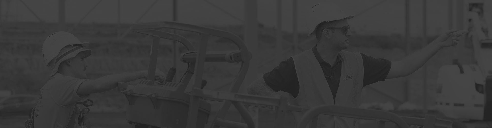 Allied Commercial workers on a commercial construction site